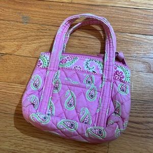 Gently used green and pink Vera Bradley small purse 💗💚